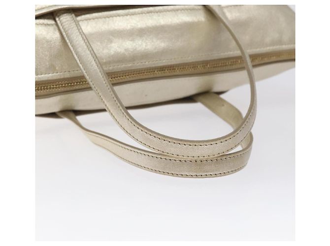 Borsa a mano in pelle Salvatore Ferragamo Champagne Oro Auth bs27089 D'oro - vista 7