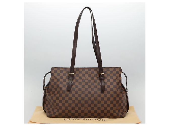 LOUIS VUITTON Borsa Tote Chelsea Damier Ebene N51119 LV Auth BA3637 - vista 12