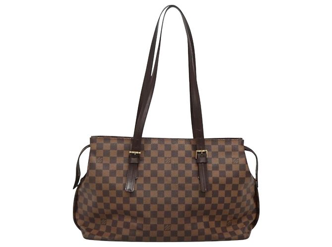 LOUIS VUITTON Borsa Tote Chelsea Damier Ebene N51119 LV Auth BA3637 - vista 2