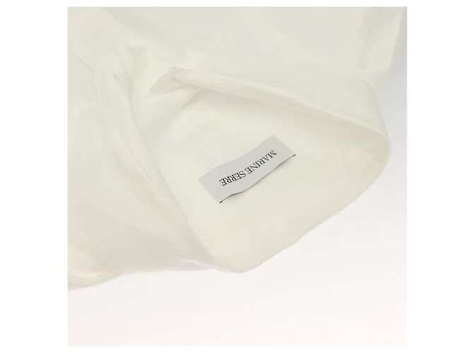 Camiseta de manga larga de algodón blanca MARINE SERRE Auth ym056M Blanco - vista 4