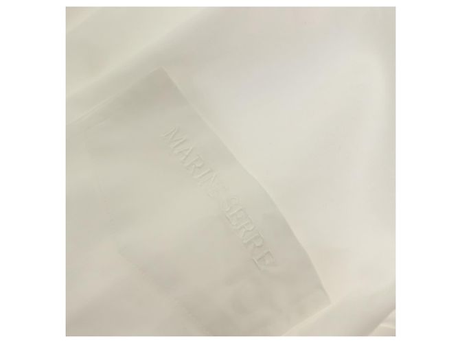 Camiseta de manga larga de algodón blanca MARINE SERRE Auth ym056M Blanco - vista 6