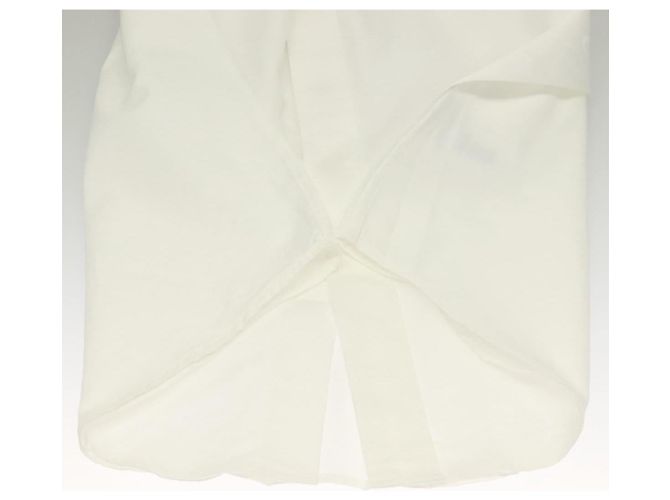 Camiseta de manga larga de algodón blanca MARINE SERRE Auth ym056M Blanco - vista 9