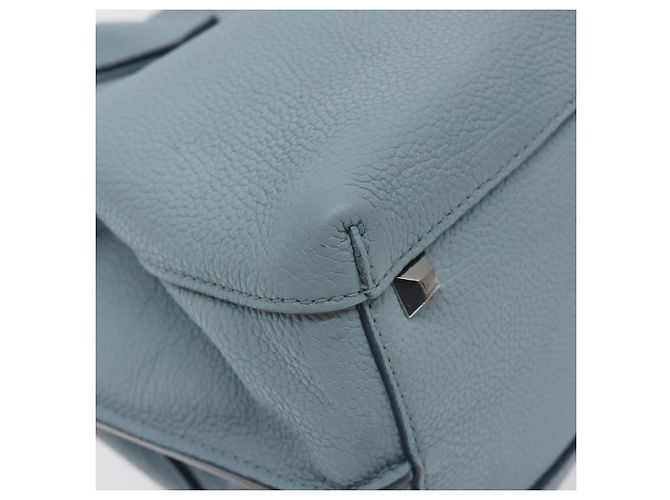 MCM Handtasche aus Leder hellblau silber authentisch BA3318 - Ansicht 14
