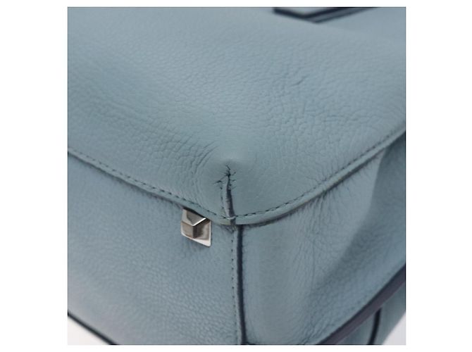 MCM Handtasche aus Leder hellblau silber authentisch BA3318 - Ansicht 15
