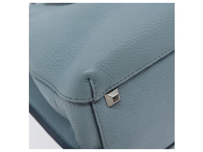MCM Handtasche aus Leder hellblau silber authentisch BA3318 - Ansicht 16