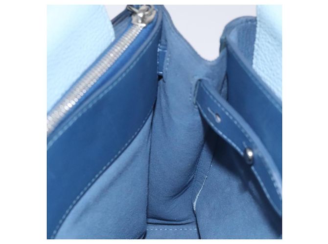 MCM Handtasche aus Leder hellblau silber authentisch BA3318 - Ansicht 19