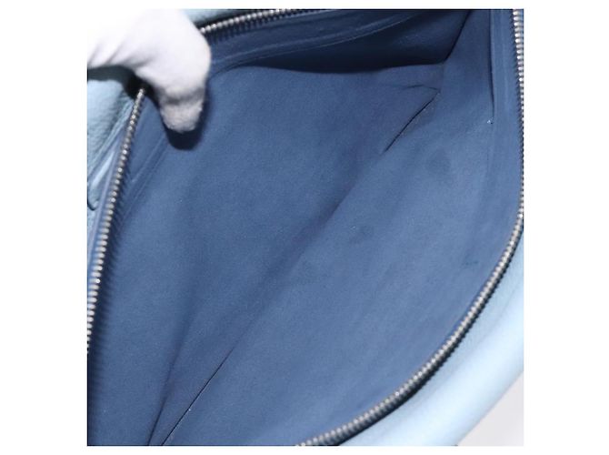 MCM Handtasche aus Leder hellblau silber authentisch BA3318 - Ansicht 21