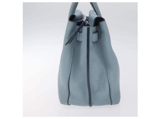 MCM Handtasche aus Leder hellblau silber authentisch BA3318 - Ansicht 3