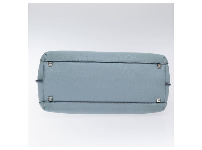 MCM Handtasche aus Leder hellblau silber authentisch BA3318 - Ansicht 5