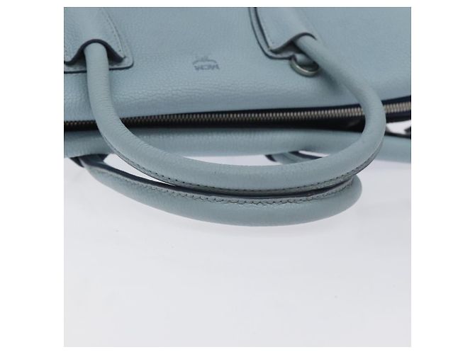 MCM Handtasche aus Leder hellblau silber authentisch BA3318 - Ansicht 7