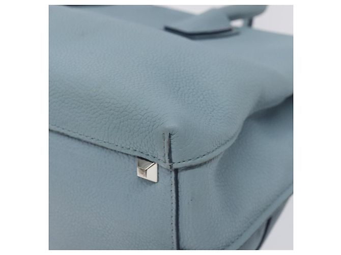 MCM Handtasche aus Leder hellblau silber authentisch BA3318 - Ansicht 9