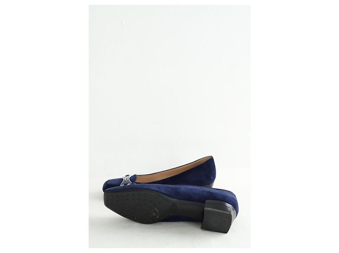 Tod's Marinefarbene Wildleder-Ballerinas - Ansicht 6