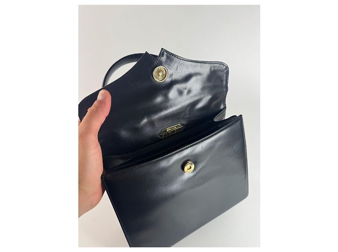 Vintage Givenchy 4G Ledertasche schwarz - Ansicht 6