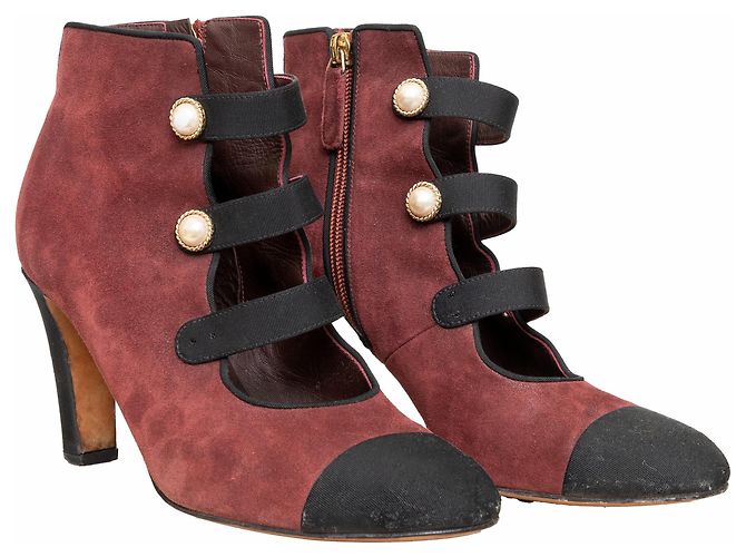 Chanel Stiefeletten Rot - Ansicht 4