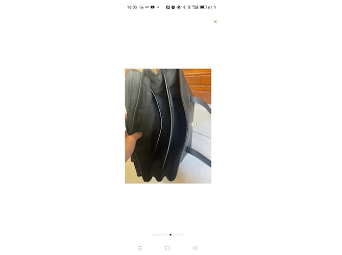 Borsa Céline in pelle nera Nero - vista 3