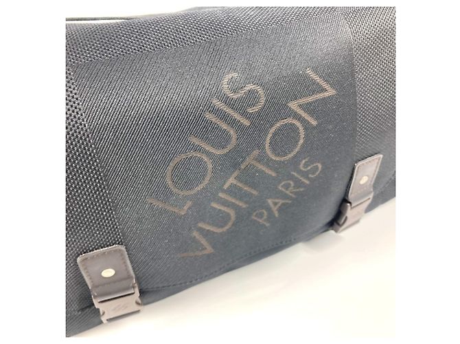 Borsa a tracolla Louis Vuitton Damier Geant Perrier Nero - vista 10