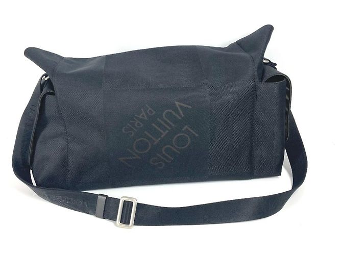 Borsa a tracolla Louis Vuitton Damier Geant Perrier Nero - vista 2