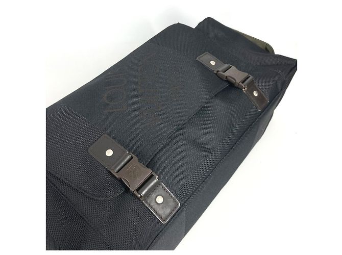 Borsa a tracolla Louis Vuitton Damier Geant Perrier Nero - vista 8