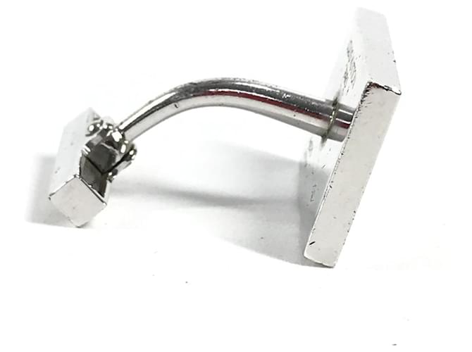 Louis Vuitton Train Pattern Cufflinks Silvery Blue - view 5