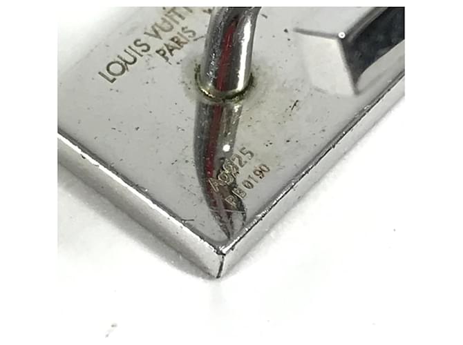 Louis Vuitton Train Pattern Cufflinks Silvery Blue - view 9