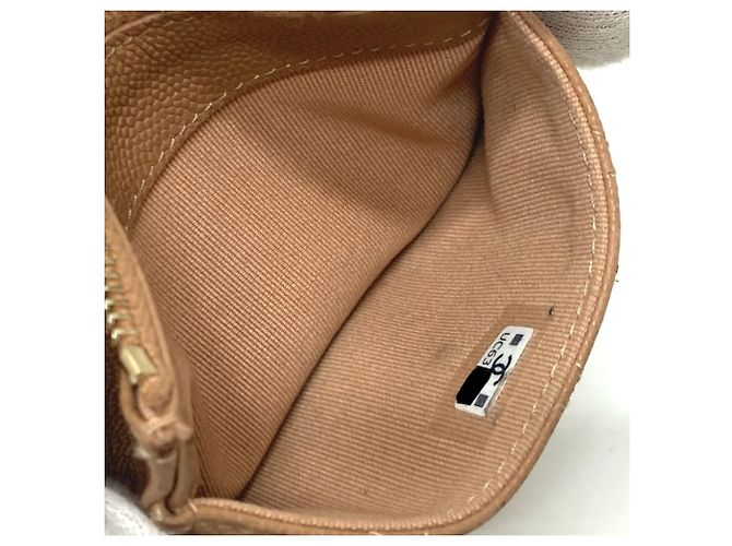 Cartera Matelassé Chanel Coco Mark Beige - vista 10