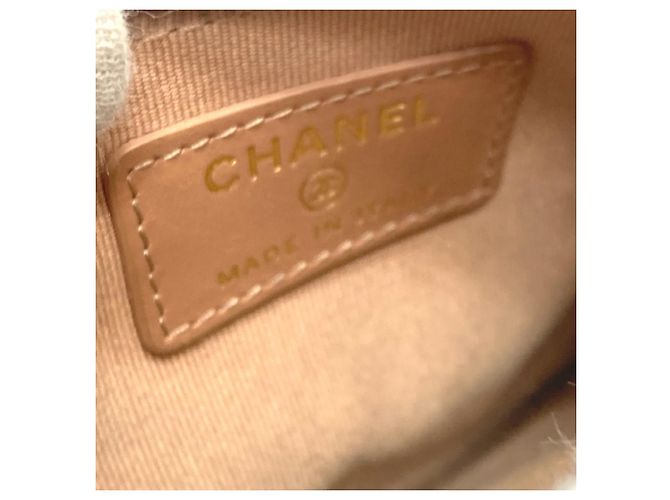 Cartera Matelassé Chanel Coco Mark Beige - vista 11
