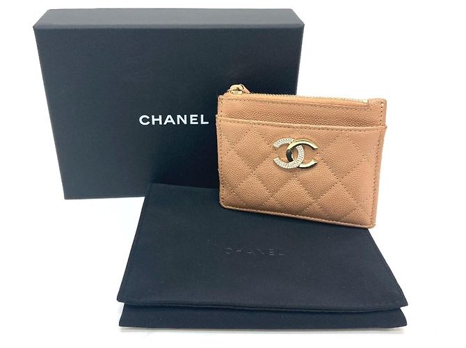 Cartera Matelassé Chanel Coco Mark Beige - vista 12