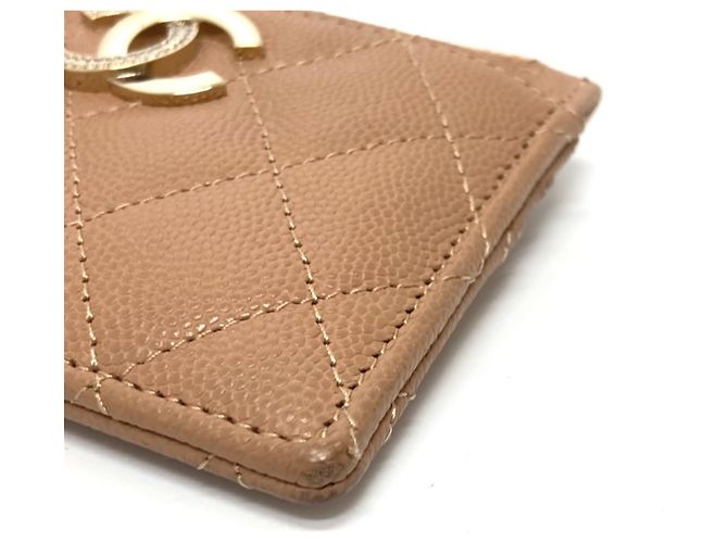 Cartera Matelassé Chanel Coco Mark Beige - vista 6
