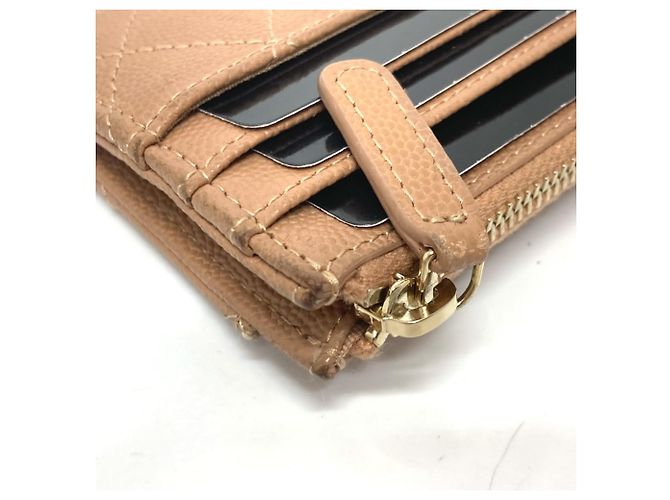 Cartera Matelassé Chanel Coco Mark Beige - vista 8
