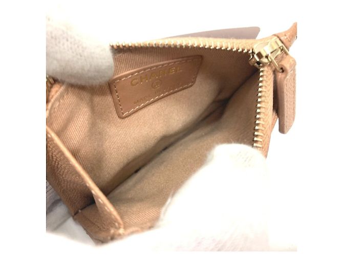 Cartera Matelassé Chanel Coco Mark Beige - vista 9