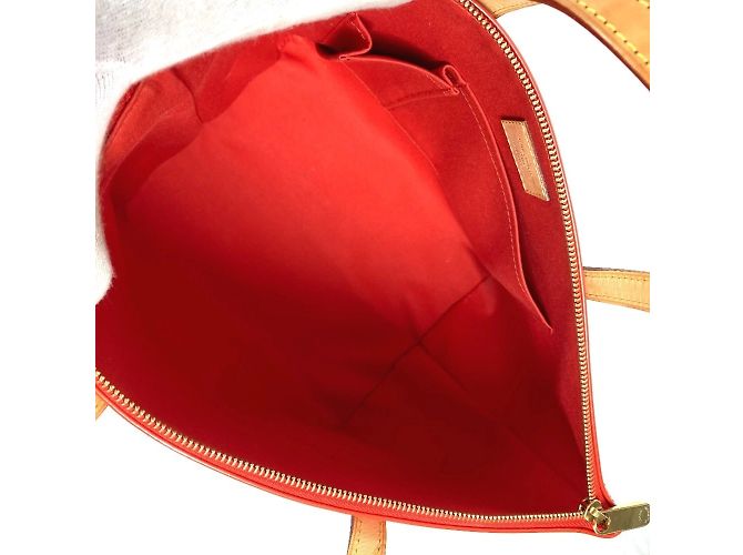 Borsa Louis Vuitton Monogram Vernis Bellevue PM Arancione - vista 12