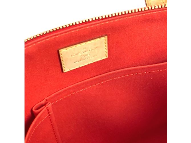 Borsa Louis Vuitton Monogram Vernis Bellevue PM Arancione - vista 13