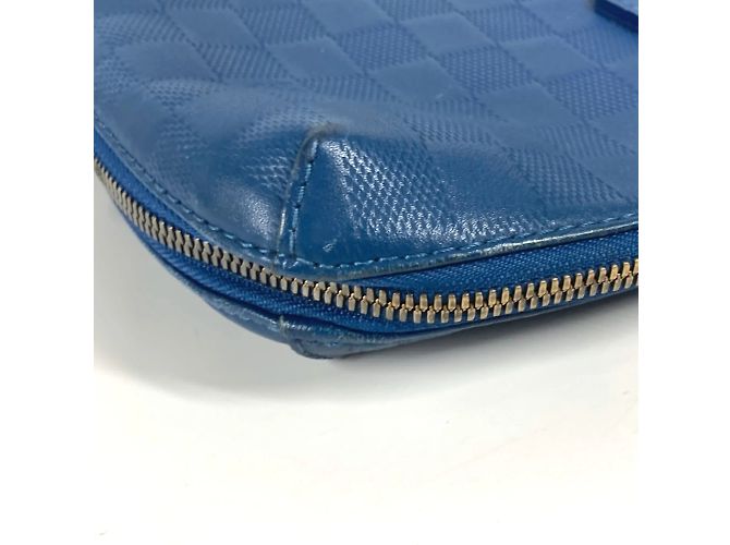 Damier Infini Aktentasche Louis Vuitton Blau - Ansicht 10