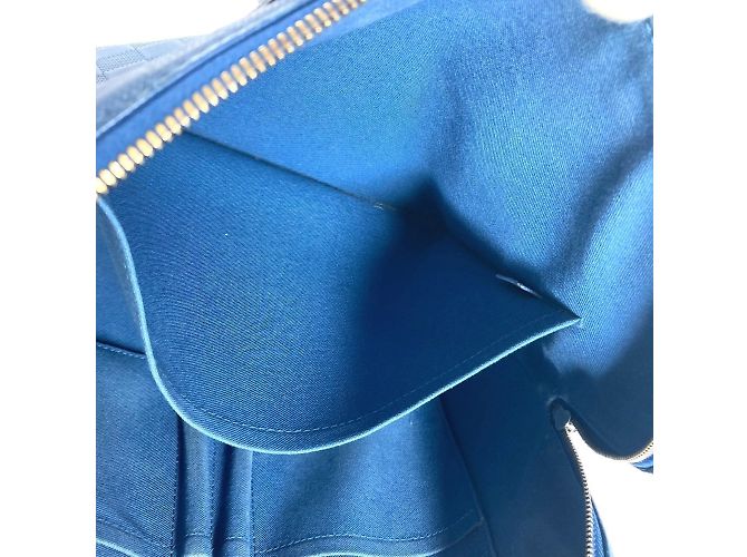 Damier Infini Aktentasche Louis Vuitton Blau - Ansicht 15