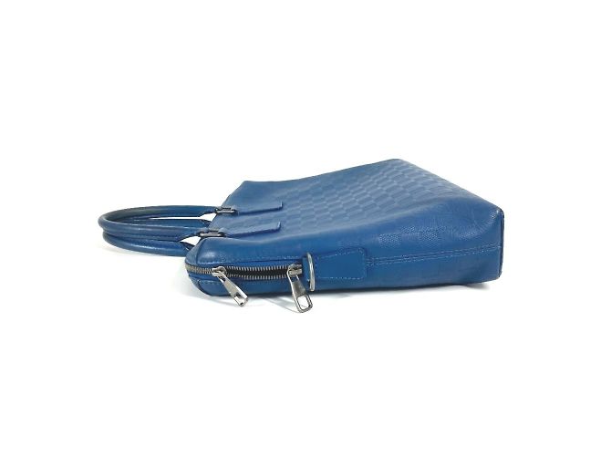 Damier Infini Aktentasche Louis Vuitton Blau - Ansicht 3