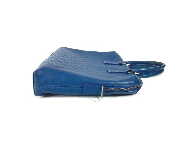 Damier Infini Aktentasche Louis Vuitton Blau - Ansicht 4