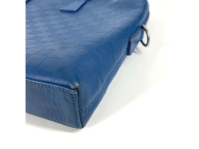 Damier Infini Aktentasche Louis Vuitton Blau - Ansicht 6