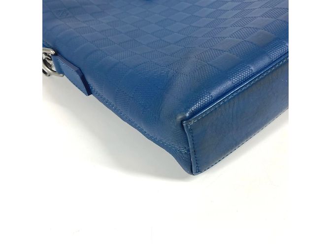 Damier Infini Aktentasche Louis Vuitton Blau - Ansicht 7