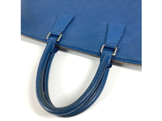 Damier Infini Aktentasche Louis Vuitton Blau - Ansicht 8