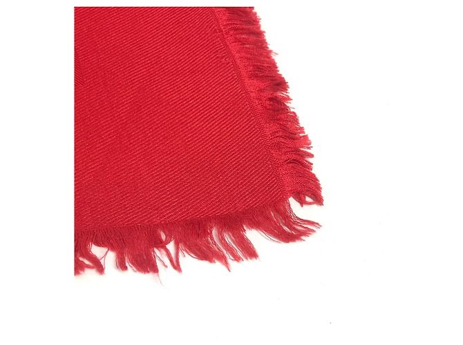 Stola grande accessorio moda monogramma Louis Vuitton Rosso - vista 4
