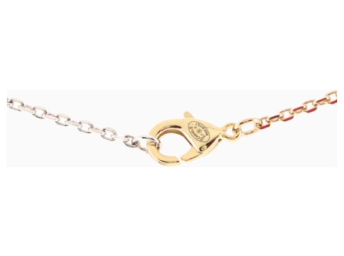 Chanel Colar CC Lua Estrela Gold hardware - vista 2