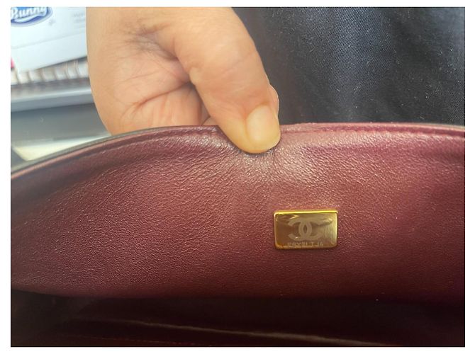 Borsa a mano Chanel 2.55 in pelle d'agnello nera Nero - vista 5