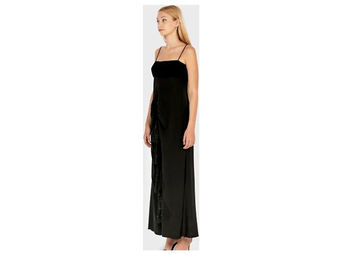 Valentino Schwarzes Kleid mit Rüschen - Ansicht 2