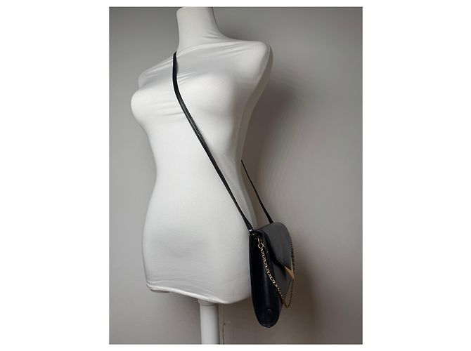 Vintage Givenchy 2-Wege-Ledertasche Schwarz - Ansicht 14