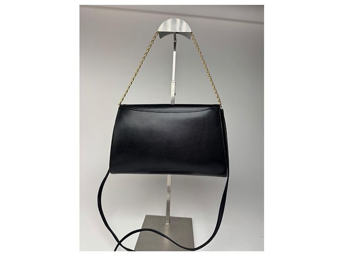 Vintage Givenchy 2-Wege-Ledertasche Schwarz - Ansicht 3