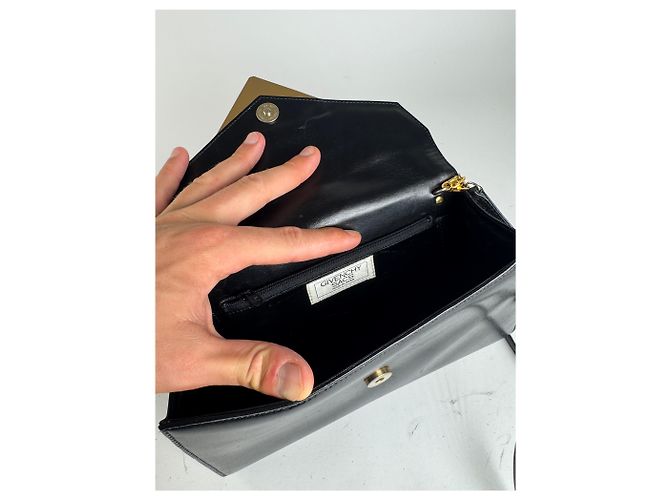 Vintage Givenchy 2-Wege-Ledertasche Schwarz - Ansicht 4