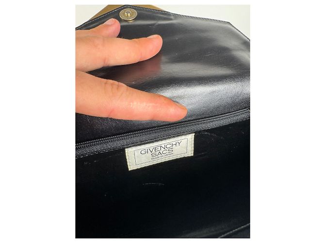 Vintage Givenchy 2-Wege-Ledertasche Schwarz - Ansicht 5