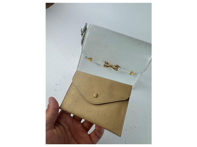 Vintage Gucci Leder Tasche weiß - Ansicht 10