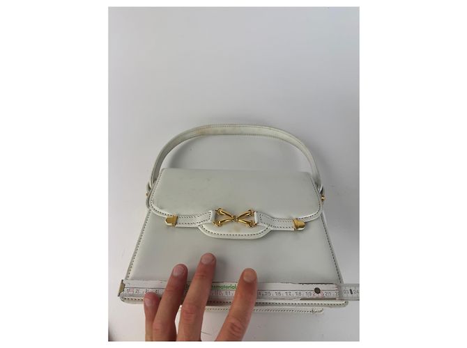 Vintage Gucci Leder Tasche weiß - Ansicht 13