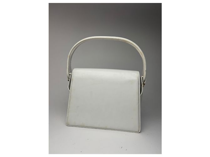 Vintage Gucci Leder Tasche weiß - Ansicht 2